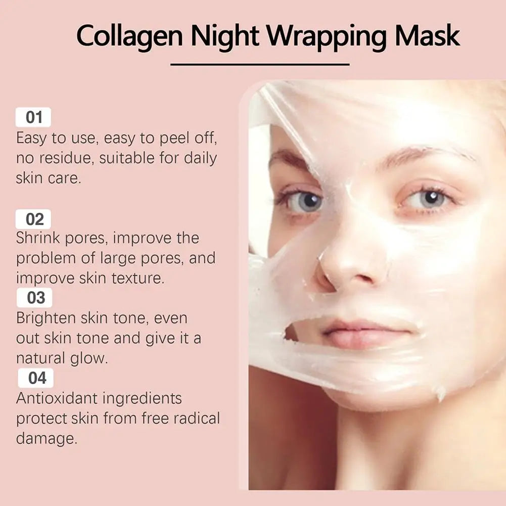 Collagen Overnight Wrapping Peel Off Facial Mask, Korean Collagen